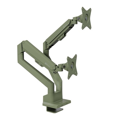 Arozzi Alzare Neo Duo - Gas Spring Monitor Stand Forest Green