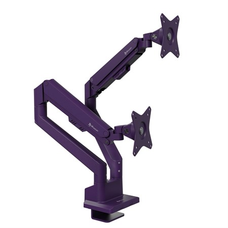 Arozzi Alzare Neo Duo - Gas Spring Monitor Stand Purple