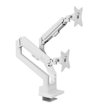Arozzi Alzare Neo Duo - Gas Spring Monitor Stand White