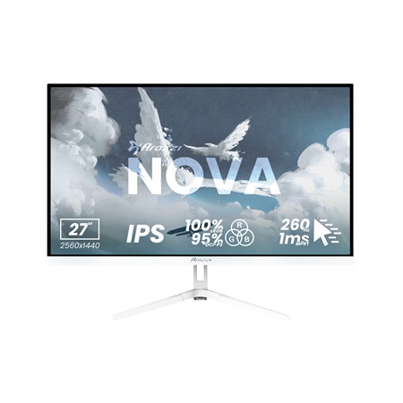 Arozzi Nova 27" IPS, 260Hz - White