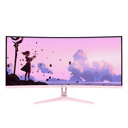 Arozzi Nova Curved 34" VA, 165Hz - Pink