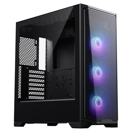 Phanteks Eclipse G370A  Mid Tower Case, Temp Glass, Black