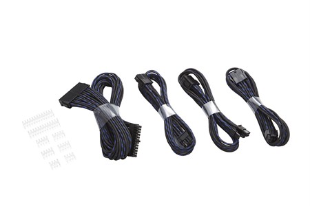 Phanteks Ext Cable Combo Pack_24P/8P/8V/8V, 500mm, S Black/Blue