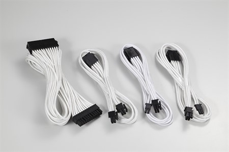 Phanteks Ext Cable Combo Pack_24P/8P/8V/8V, 500mm, White